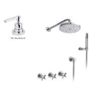Nicolazzi Mac Kinley 05 Душевая система, встраиваемая, с двухвентильным смесителем, перекл, верх душ Ø 200 мм., душ компл и подводом воды, цвет хром
