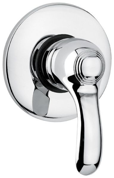 Emmevi Harmony, однорычажный встраиваемый смеситель для душа, цвет белый-хром