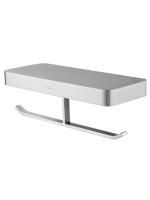 Двойной держатель для туалетной бумаги с полкой WONZON & WOGHAND LOTTE, Хром (WW-8356)