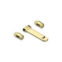 THG CORVAIR Смеситель для раковины настенный, c 2 вентилями, внешняя часть, цвет полированное золото