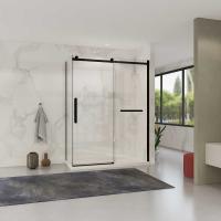 Душевые уголки Vincea Душевой уголок Como Soft VSR-1CS1014CLB, 1400*1000, черный, стекло прозрачное, , шт