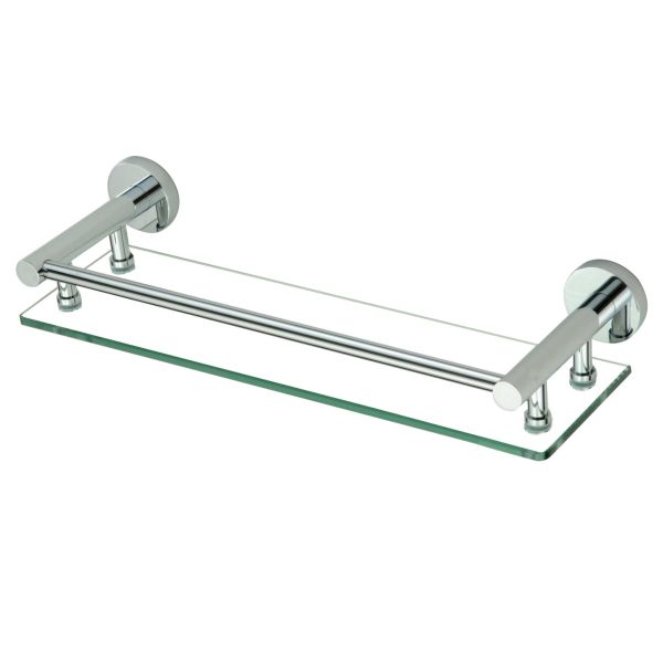 Полка стеклянная Savol S-408791, хром