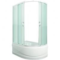 Душевой уголок Erlit Comfort ER0512TL 120x80 профиль Матовый хром стекло матовое