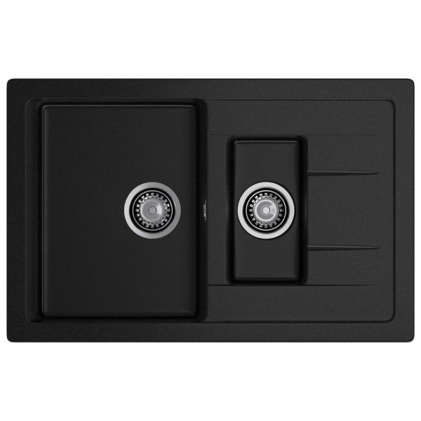 Кухонная мойка GranFest QUADRO 775KL, черный