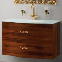 Тумба под раковину Cezares PETALO-1000-2C-SO-RC-P подвесная Вишневый дуб без ручек