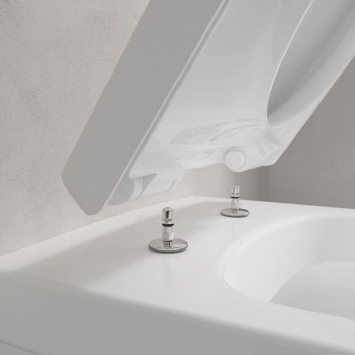 Villeroy&Boch Architectura Комплект Унитаз-подвесной 370*530*330мм+ сиденье с функцией QuickRelease, Softclose,  цвет альпийский белый Villeroy&Boch Architectura Комплект Унитаз-подвесной 370*530*330мм+ сиденье с функцией QuickRelease, Softclose,  цвет альпийский белый