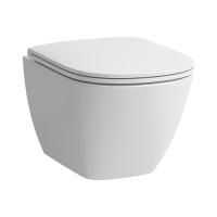 LAUFEN Lua Унитаз укороченный безободковый подвесной 490*360 мм, цвет белый глянец