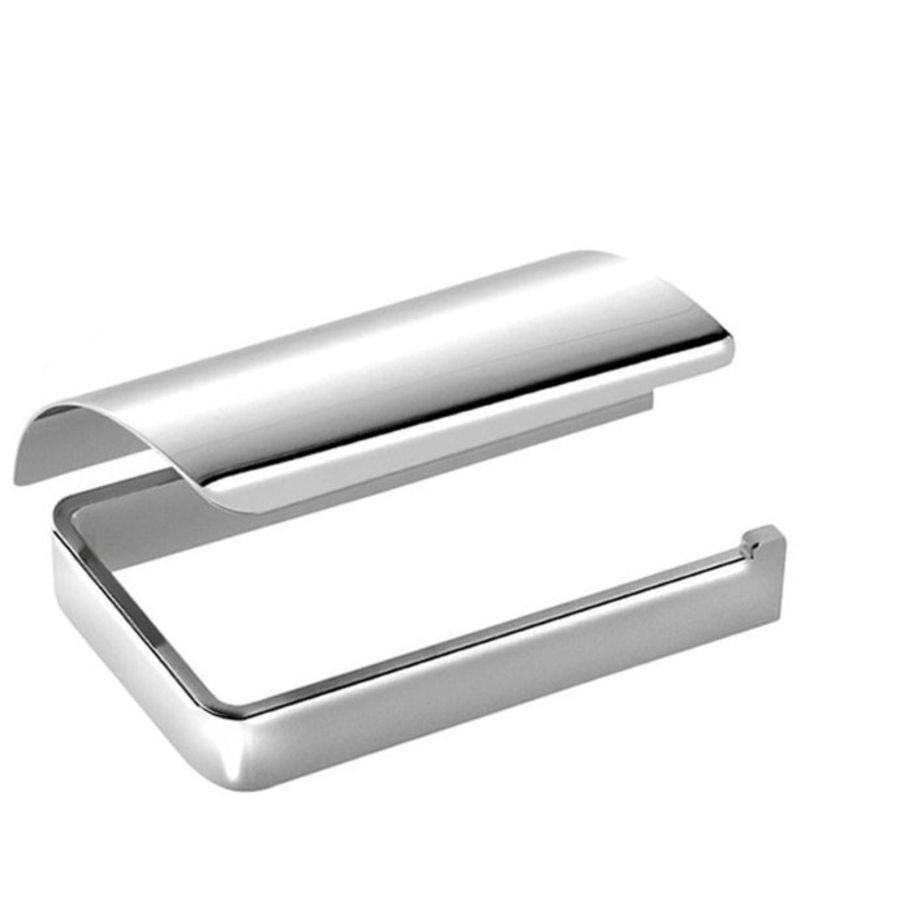 Держатель EVEREST туалетной бумаги с крышкой, 130x110x30 мм, хром, Sapho, артикул 1313-07