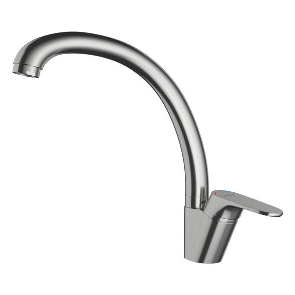 Смеситель для кухни GranFest Z-3323, нержавейка