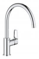 Смеситель для кухни GROHE BauLoop с высоким C-образным изливом, хром (31232001) Смеситель для кухни GROHE BauLoop с высоким C-образным изливом, хром (31232001)