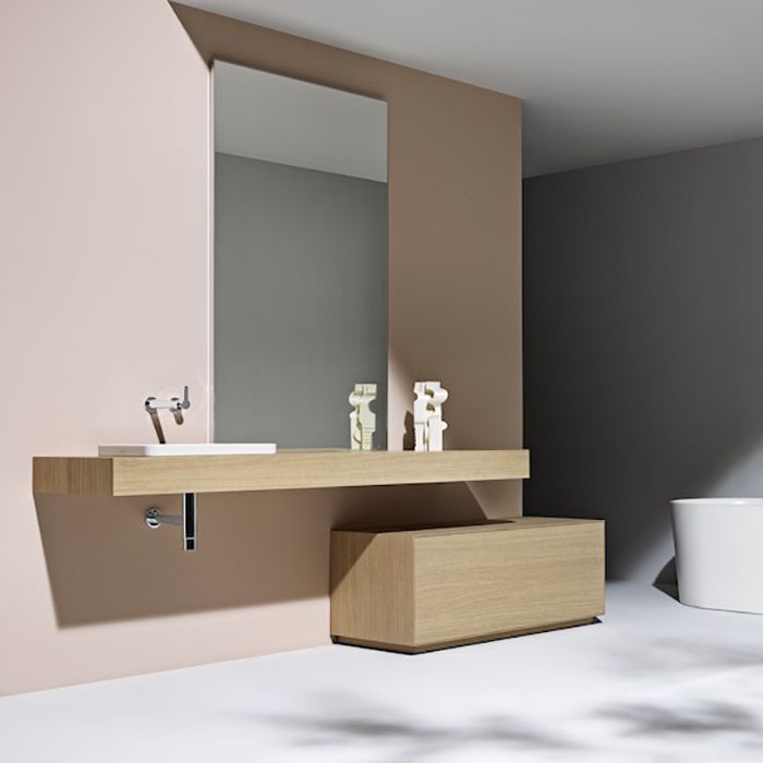 Тумба под раковину, Laufen, Boutique, ширина, мм-900, глубина, мм-500, высота, мм-430, тип установки-подвесной, раковина-необходимо заказать, вырез под раковину-нет, ящики-1, материал корпуса-МДФ, материал фасада-МДФ, цвет-светлый дуб, артикул 4.0901.0.150.250.1