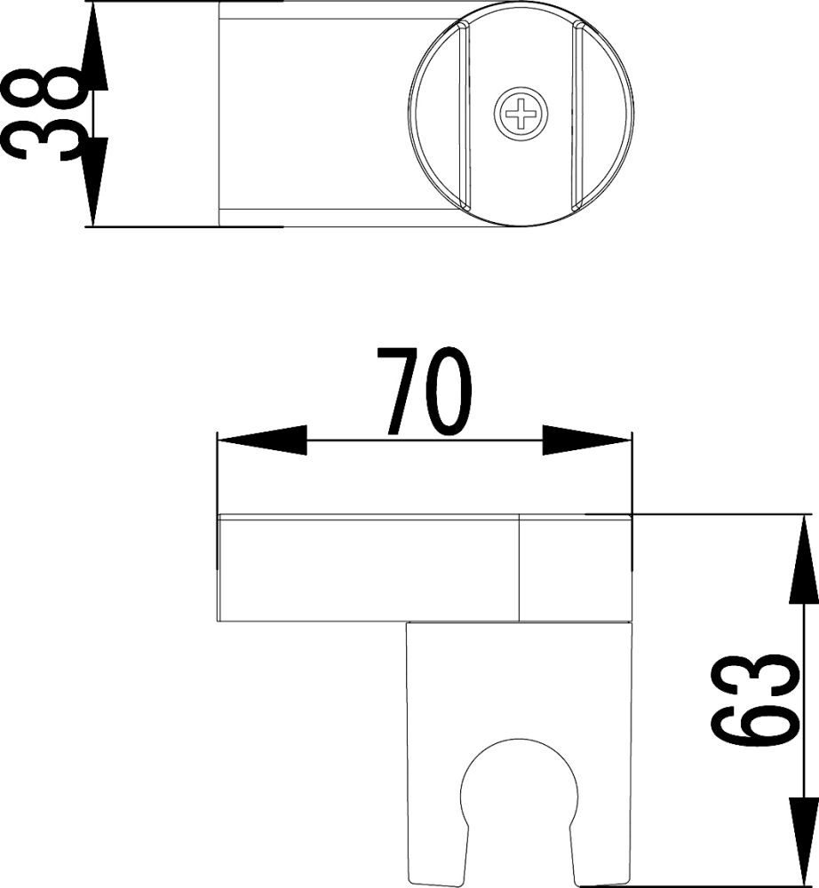 Крепление настенное Lemark поворотное для лейки (LM8013C), артикул LM8013C