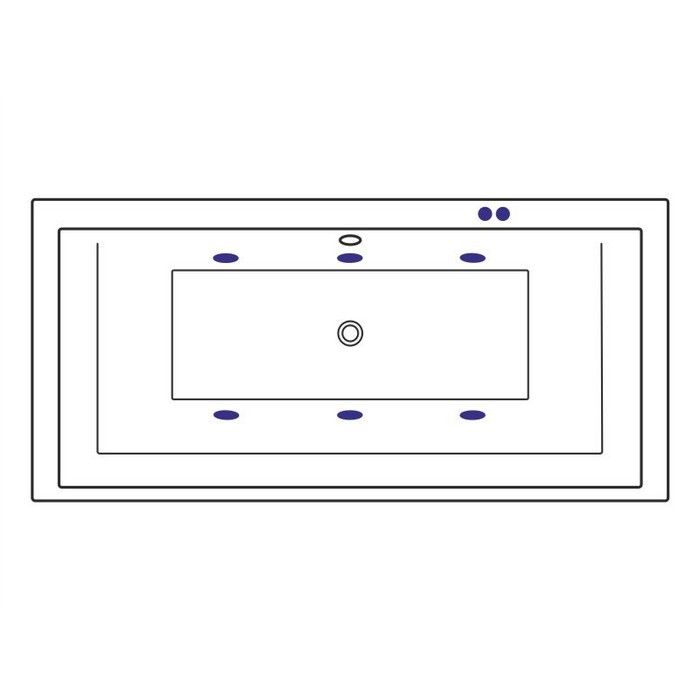 Ванна EXCELLENT Crown Grand 190x90 "SOFT" (хром)
