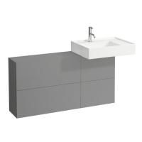 Laufen Kartell Тумба под раковину справа, 1200х270х610мм, с 1 дверцей и 2 створками, цвет: сланцево-серый