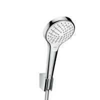 HG Croma Select S Душевой набор: ручной душ 110, 3jet (Rain, IntenseRain, Turbo Rain), держатель, шланг 1,25м, цвет: белый/хром HG Croma Select S Душевой набор: ручной душ 110, 3jet (Rain, IntenseRain, Turbo Rain), держатель, шланг 1,25м, цвет: белый/хром