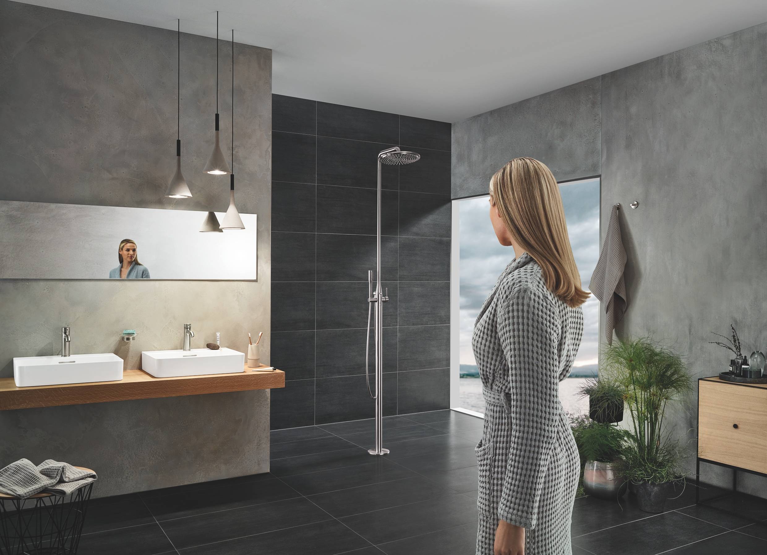 Смеситель для раковины GROHE Essence New S-Size II с донным клапаном, суперсталь (23589DC1) Смеситель для раковины GROHE Essence New S-Size II с донным клапаном, суперсталь (23589DC1)