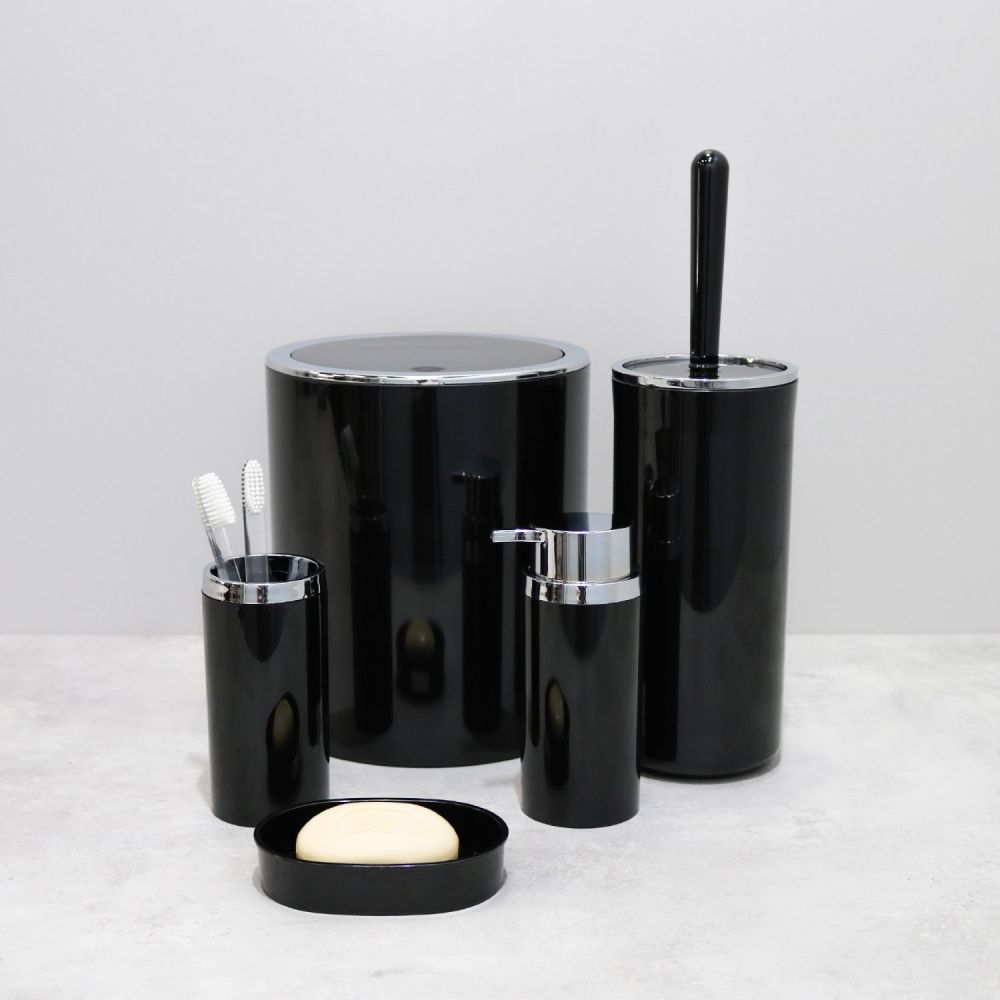 Ершик FIXSEN ROUND BLACK FX-454-5, черный, артикул FX-454-5