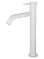 Смеситель для раковины высокий WONZON & WOGHAND, Белый матовый (WW-H1062-MW)