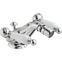 CISAL Arcana Toscana Смеситель двухвентильный для биде на 1 отверстие с донным клапаном, цвет хром