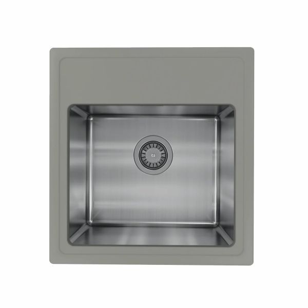 Кухонная мойка Florentina КОМБИ 21.455.B0480.307, серый шёлк
