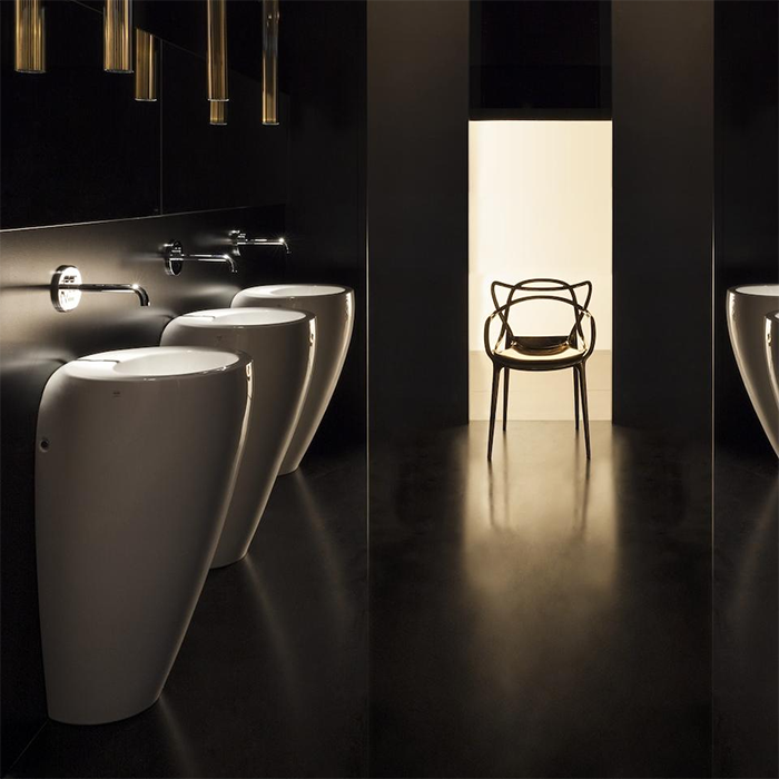 Laufen Alessi One Раковина пристенная 520х530х850мм без отв. под смеситель, крепление к стене, с покр. LLC, цвет: белый Laufen Alessi One Раковина пристенная 520х530х850мм без отв. под смеситель, крепление к стене, с покр. LLC, цвет: белый