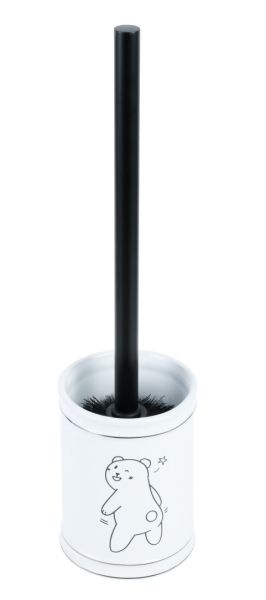 Ершик для унитаза Fixsen Teddy FX-600-5 Белый Черный