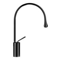 Gessi Goccia Смеситель для раковины на 1 отверстие, высокий, излив 244мм R=125, цвет: черный