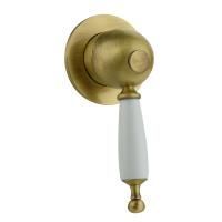 OXFORD См-ль скрытого монтажа моноком., ручка белая, бронза