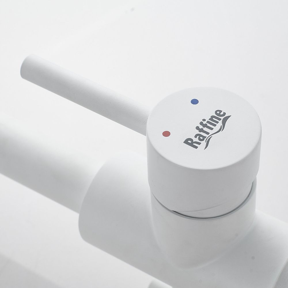 Смеситель для кухни с подключением фильтра воды Raffine F118C, белый