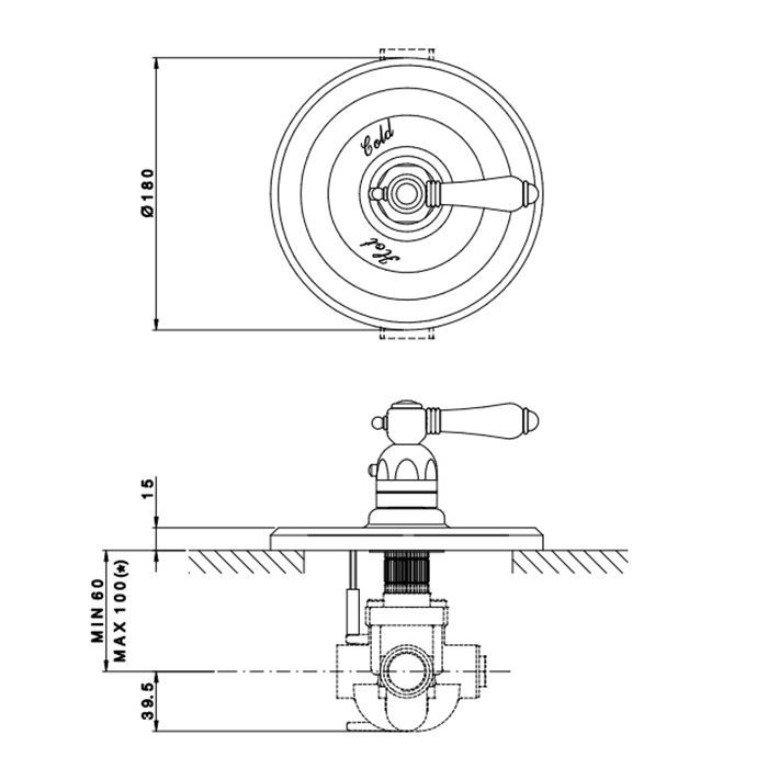 Nicolazzi Внутреняя часть для термостатического смесителя 3/4", без запорного вентиля