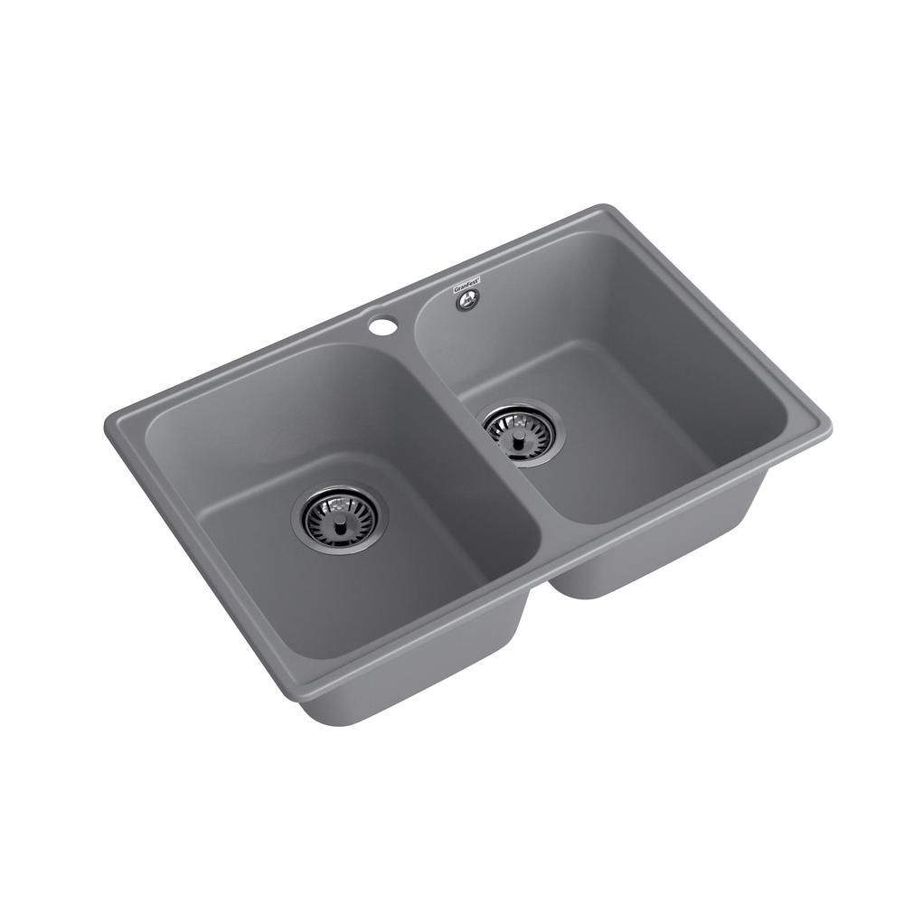 Кухонная мойка GranFest QUARZ 15, темно-серый, артикул 15 темно-серый