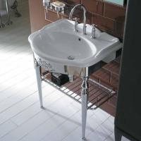 GLOBO Paestum Раковина подвесная 71*58см с 3 отв. под смеситель, с комплектом креплений, цвет: белый