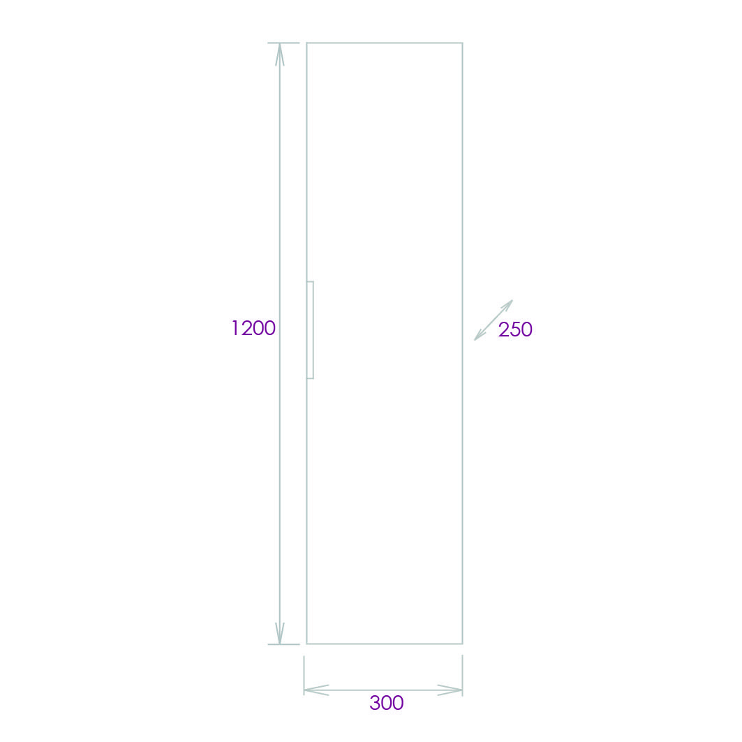 Пенал Onika Легран 30 подвесной, дуб галифакс, универсальный