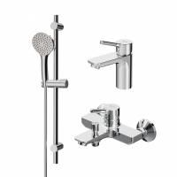 F40985B00 X-Joy S, набор 3в1: см-ль д/умывальника, см-ль д/ванны/душа, душевой комплект, шт. F40985B00 X-Joy S, набор 3в1: см-ль д/умывальника, см-ль д/ванны/душа, душевой комплект, шт.