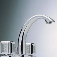 THG METROPOLIS CRISTAL CLAIR Смеситель для раковины на 3 отверстия, с донным клапаном, цвет хром