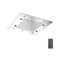 FIMA|Carlo Frattini Wellness Верхний душ Harmonia 500x500 мм., встраиваемый, 2 режима: дождь, 6 форсунок; Bluetooth, хромотерапия LED, цвет хром