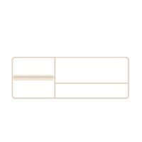 Bertocci Fly Релинг металлический 41 см для аксессуаров из композита, с полотенцедержателем и бумагодержателем, DX, цвет: nichel mat