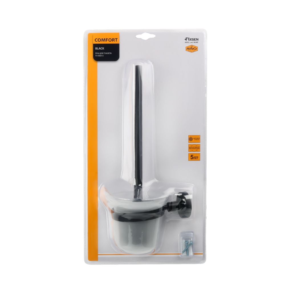 Ершик FIXSEN COMFORT BLACK FX-86013, черный, артикул FX-86013