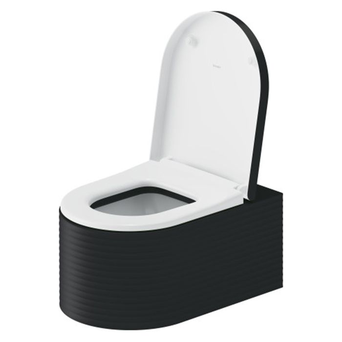 Duravit  Millio Унитаз подвесной &quot;Grooves&quot;  370х570 мм, крепление в компл.,цвет темно-серый матовый