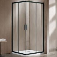 Душевые уголки Vincea Душевой уголок Garda VSS-1G9010CLB, 1000*900, черный, стекло прозрачное, , шт