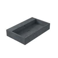 Globo Le Pietre Раковина накладная 80*50*14 см, цвет вулканический серый