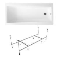 Комплект 2 в 1 Lavinia Boho Rock S1-37070075, акриловая ванна 170x75 см, усиленный металлический каркас с монтажным набором