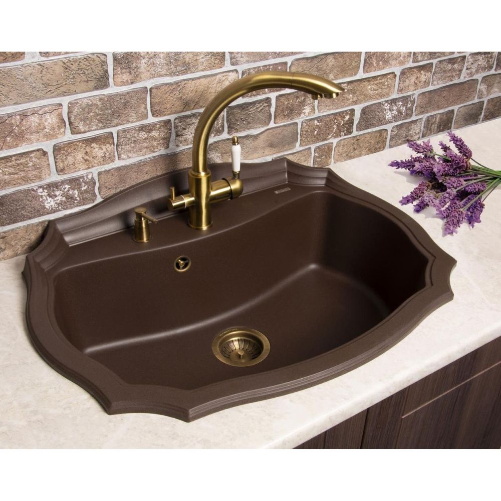 Смеситель для кухни с подключением фильтра Florentina ШАЛЕ 333.26H.2113.700, бронза, артикул 333.26H.2113.700