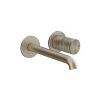 GESSI HABITO TRAME Смеситель для раковины настенный встраиваемый, однорычажный, цвет Finox Brushed Nickel