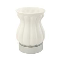 OLIVIA Стакан настольный, керамика белая, хром