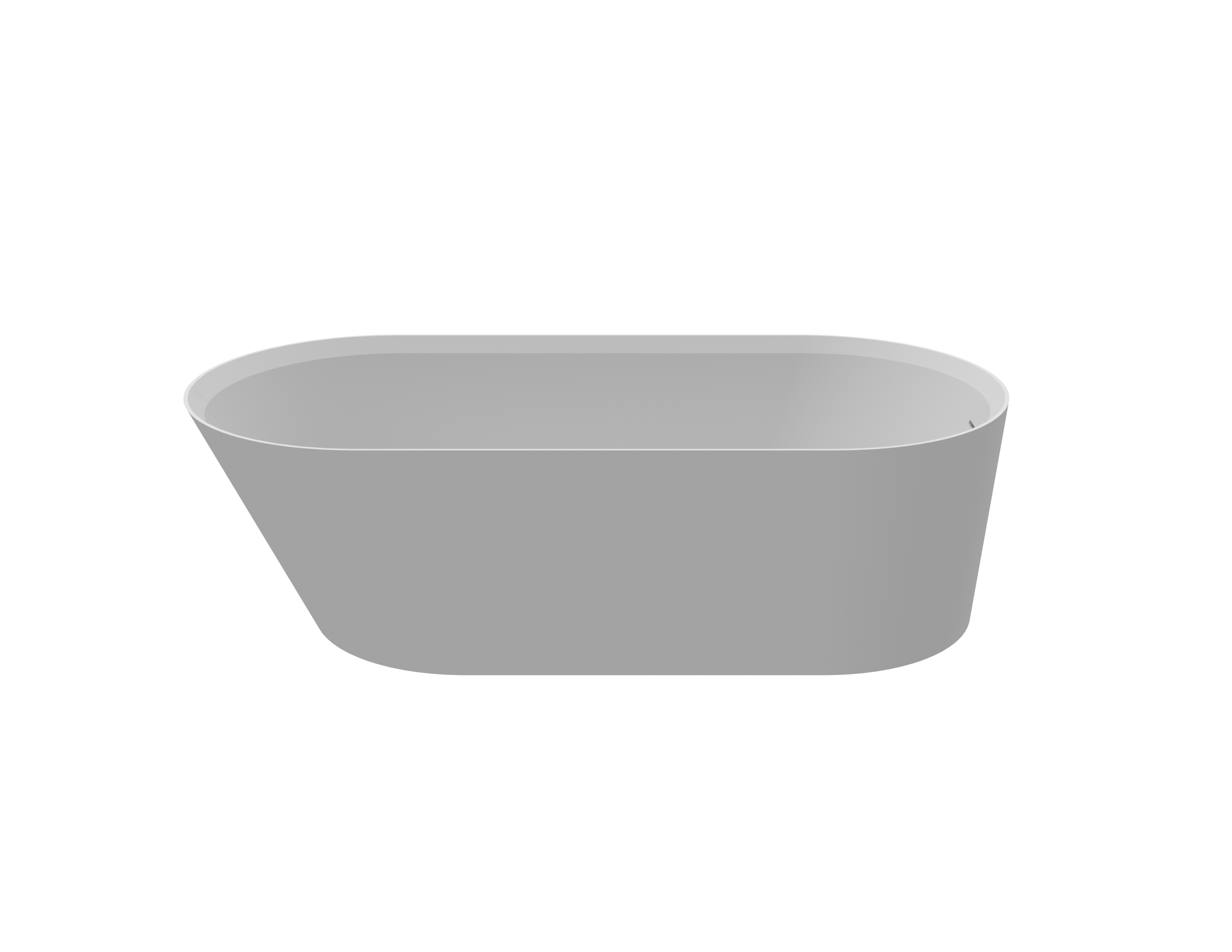 Ванна, KNIEF, Pearl, ширина, мм-1720, глубина, мм-800, высота, мм-500, тип установки-отдельностоящий, форма-овальная, щелевой слив-перелив click-clack-в комплекте, диаметр слива, мм-52, ножки-есть, материал-акрил, цвет-белый матовый