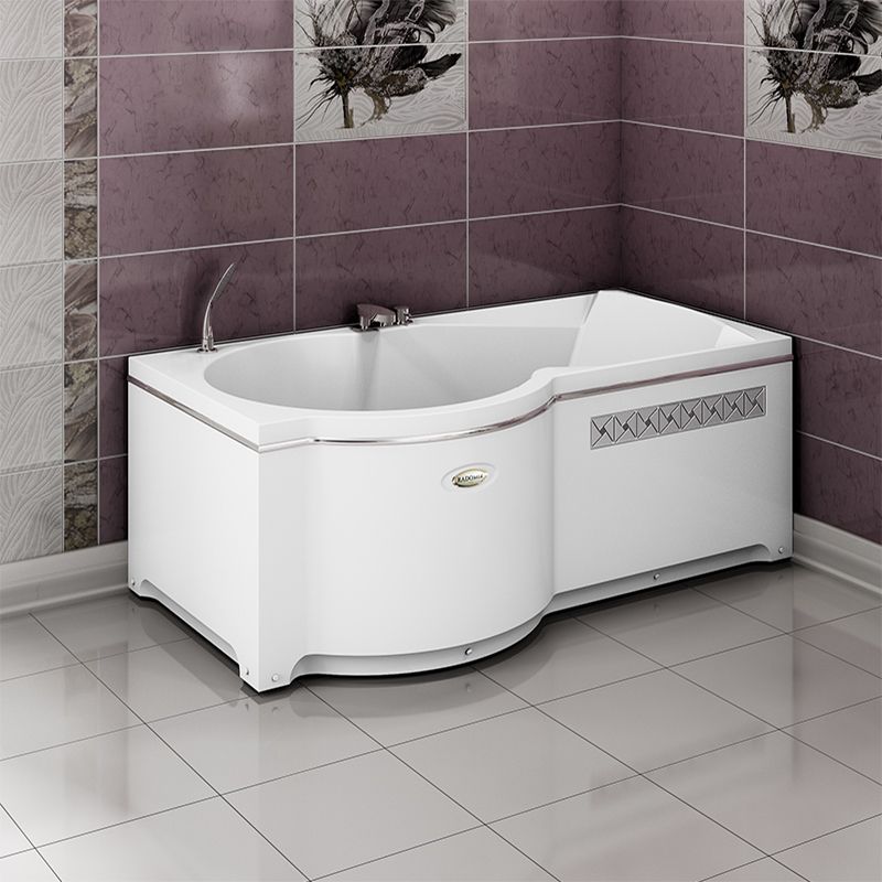 Акриловая ванна Radomir Валенсия 170x95 L 1-01-0-1-1-021 Белая без гидромассажа