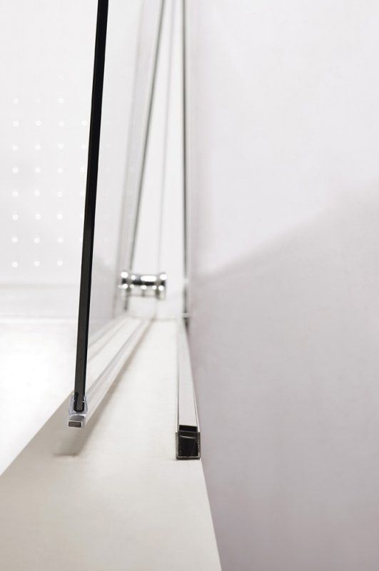 Душевая дверь в нишу Cezares Eco B-1 65 профиль Хром стекло прозрачное