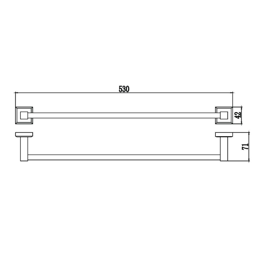 Полотенцедержатель Savol S-509524, хром