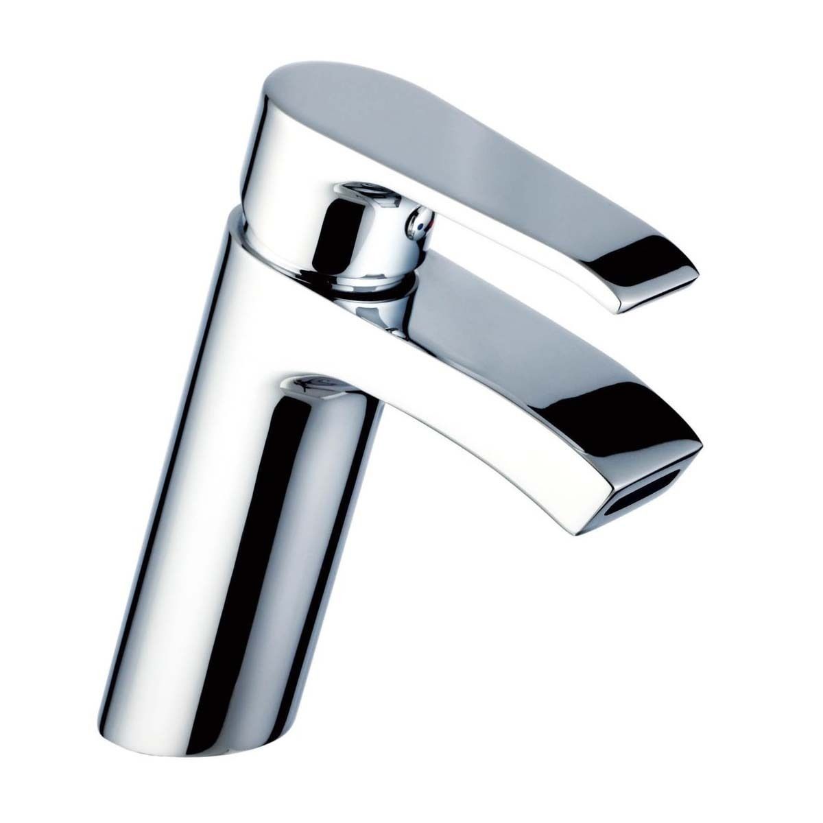 Комплект 4 в 1 Lavinia Boho Bathroom Sink Slim 21510287, накладная фарфоровая раковина 42 см, смеситель, латунный сифон, донный клапан quick-clac